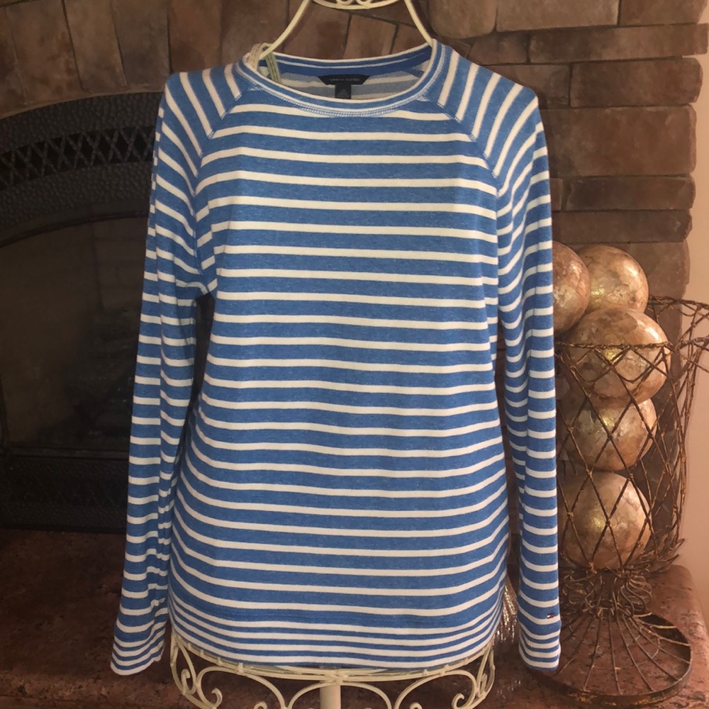 NWOT Tommy Hilfiger Royal Blue Striped Shirt